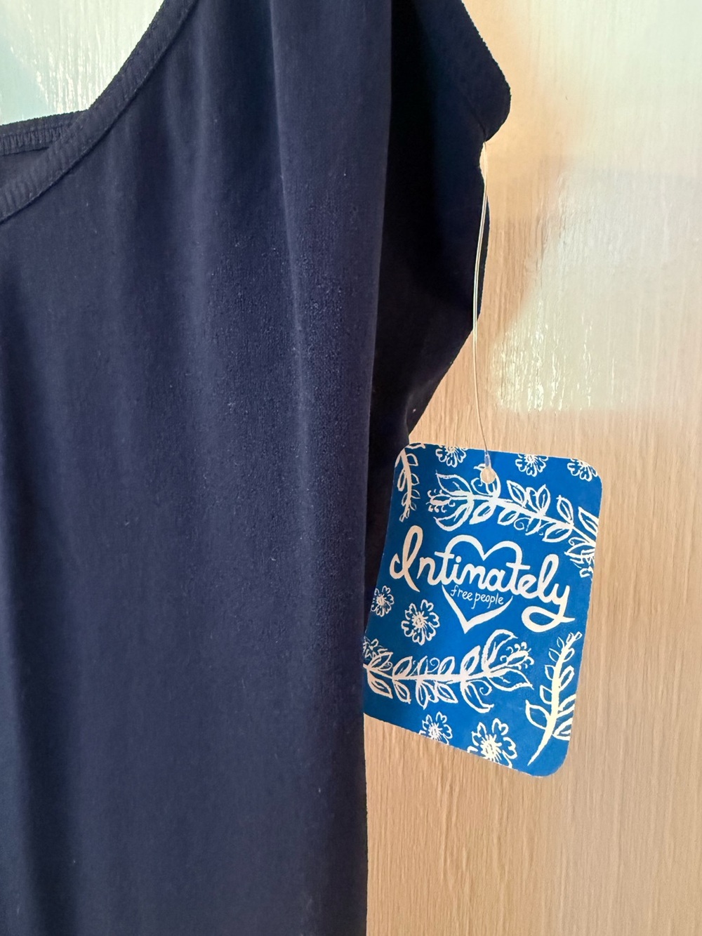 NWT Free People Seamless Mini Slip Dress. Size XS\S. Navy Blue - Picture 10 of 10